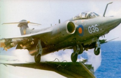 Blackburn Buccaneer Buccaneer launching from Ark Royal
