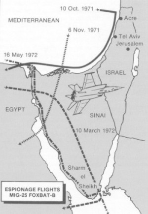 MiG-25 overflights